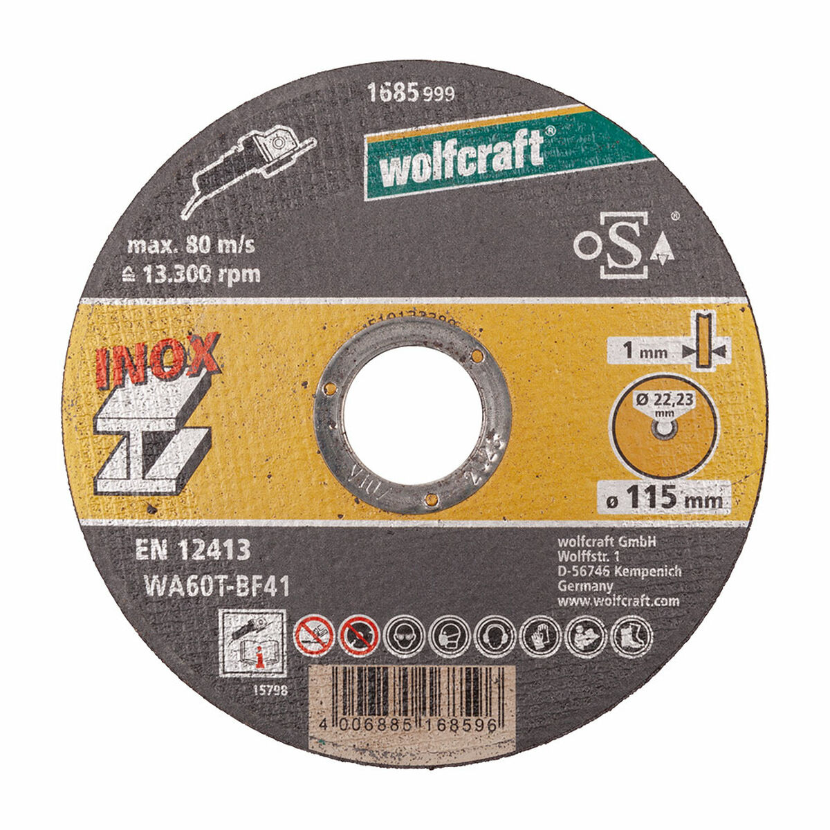 Řezací kotouče Wolfcraft 8462000 Ø 115 mm